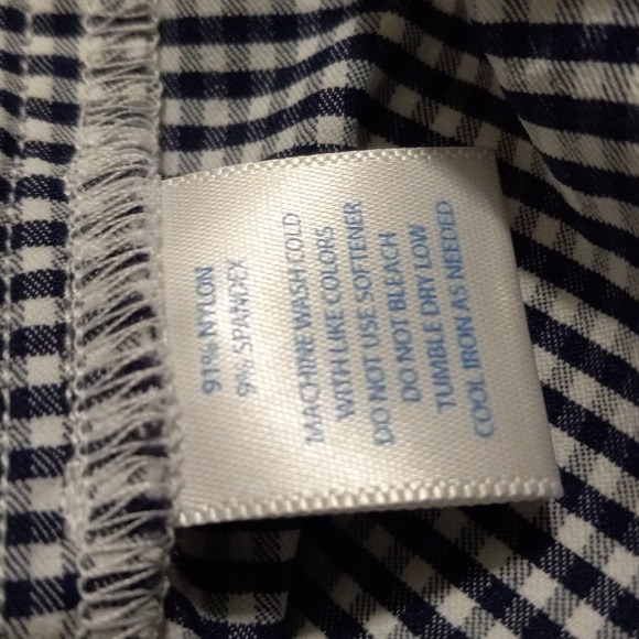 Annalise Shirt, Navy Gingham - Picture 3 of 5